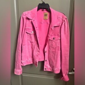 Gap Barbie pink denim jacket